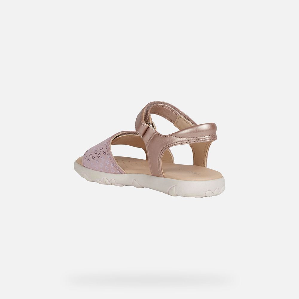 Sandalias Geox Menina Rosa - Haiti - AKIYX7910